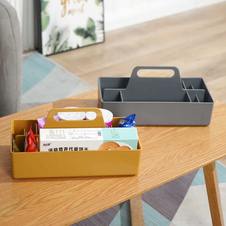 Caja de almacenamiento de escritorio portátil combinación de plástico para el hogar ins cosméticos artículos diversos caja de almacenamiento caja de acabado